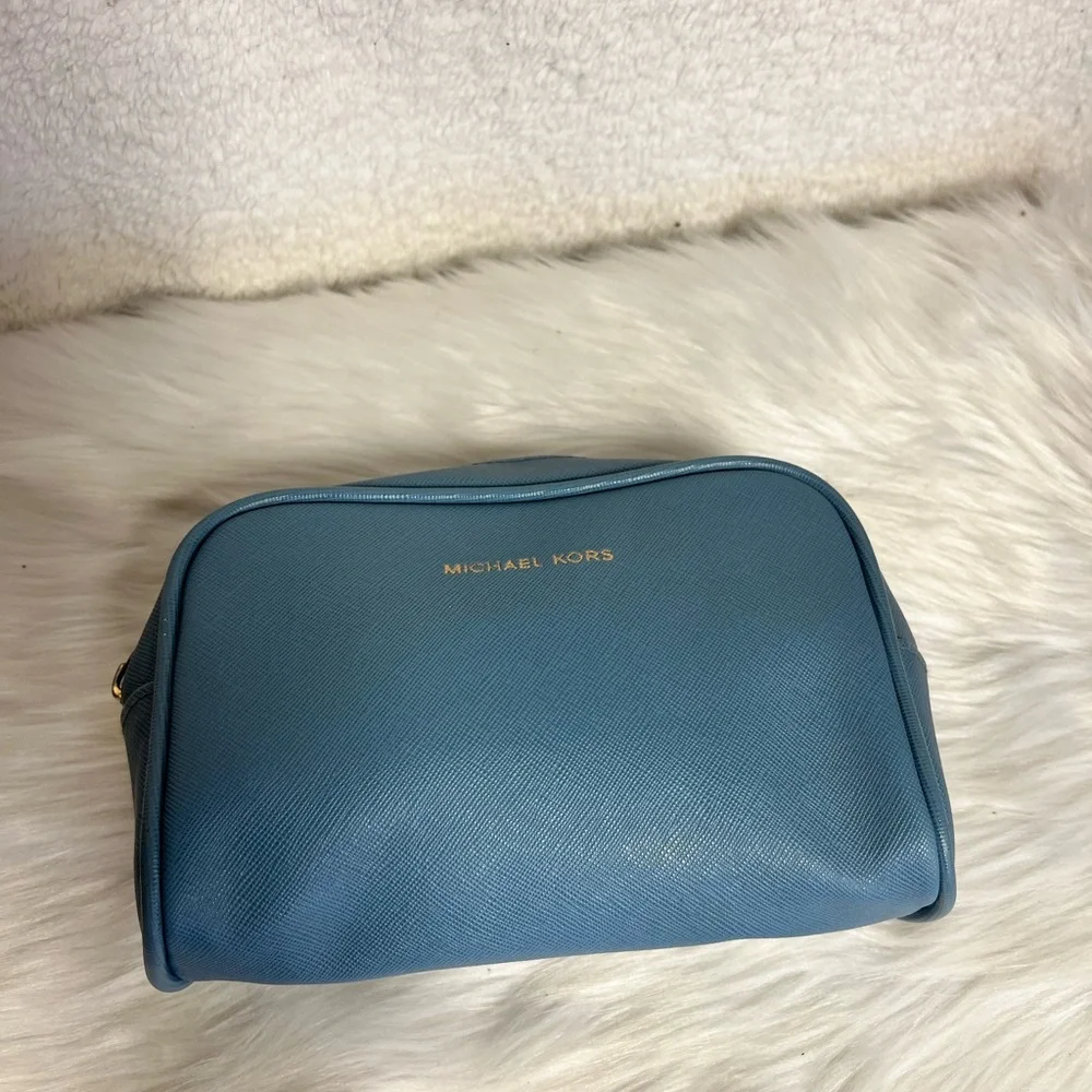 Michael Kors Blue Cosmetic Bag